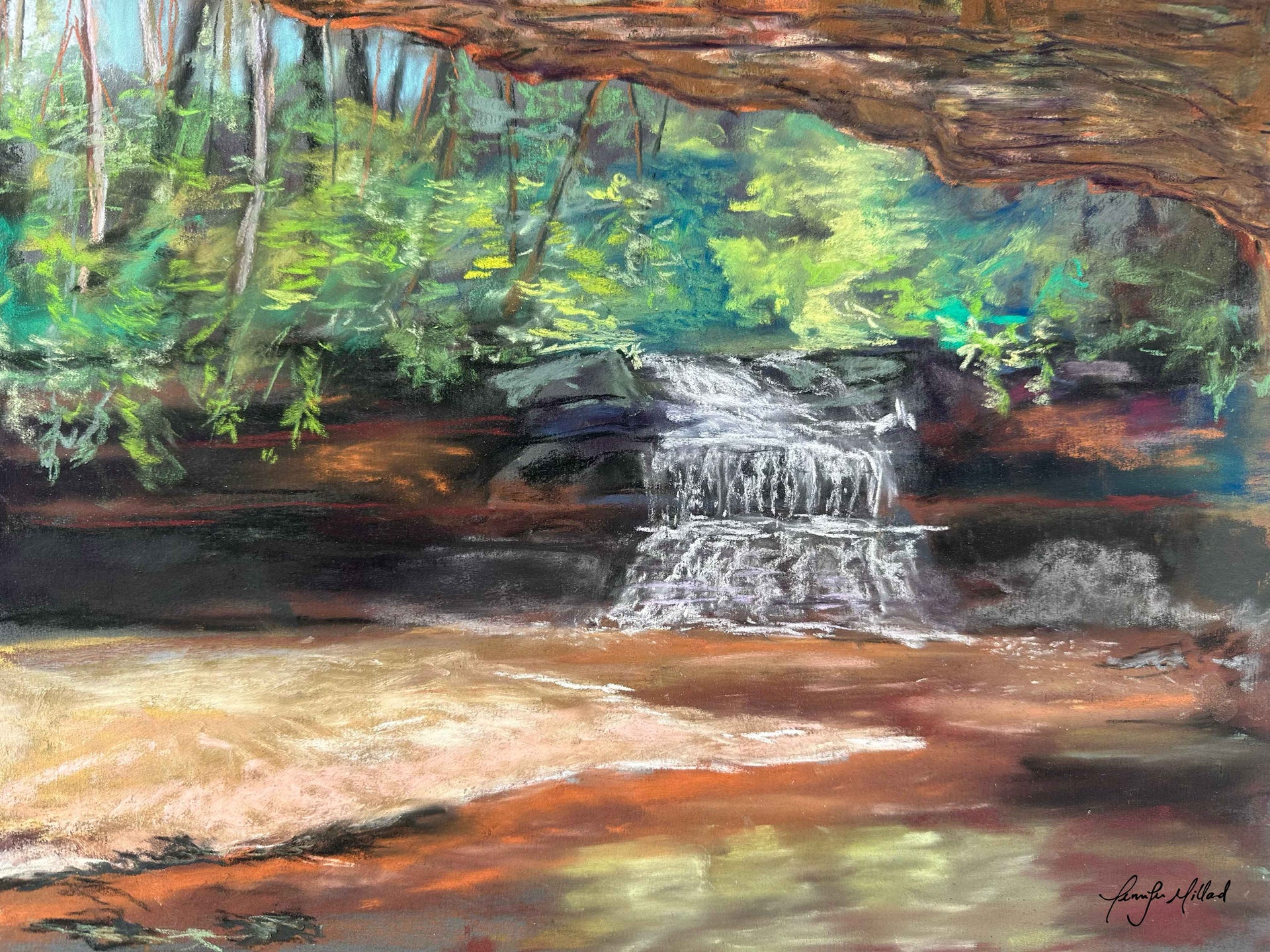 "Creation Falls" at Red River Gorge, Kentucky - Fine Art Print