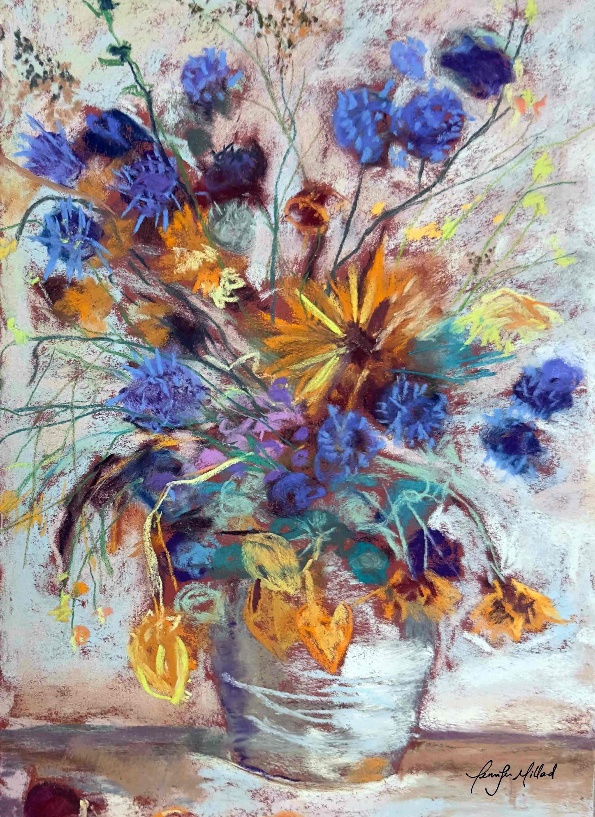 "Dried Flowers" - Matted Giclee Art Print