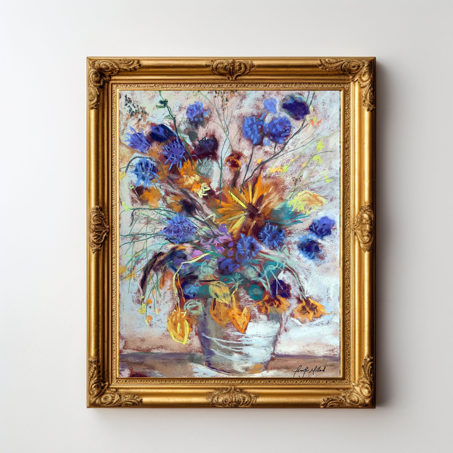 "Dried Flowers" - Matted Giclee Art Print